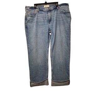 Abercrombie & Fitch Women The Baggy Low Rise blue Jeans Sz 34 18‎ chic casual